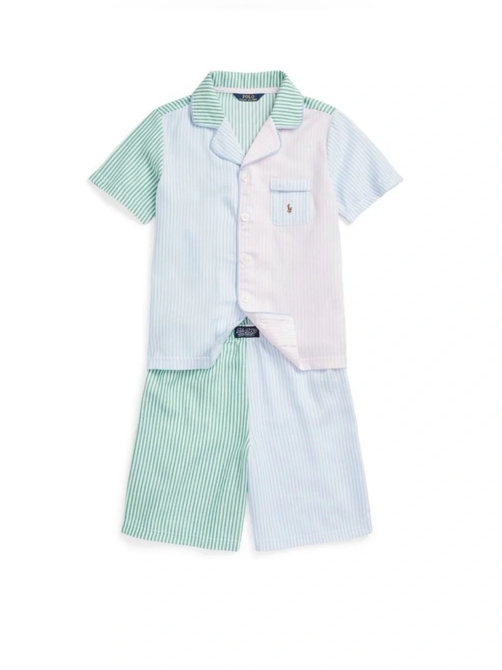 Polo Ralph Lauren Striped Pajama Set NWT Kid’s Size 6 Blue,green,pink